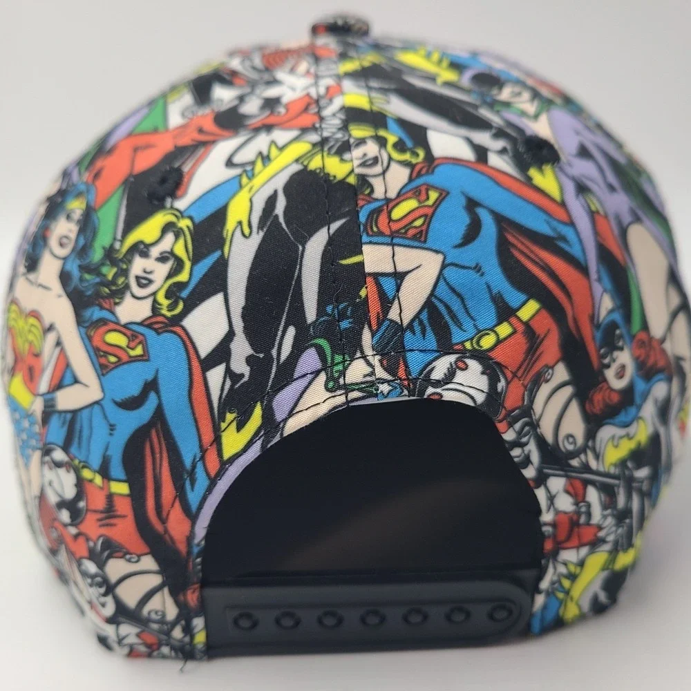 DC Comics Hat Snapback All Over Print Women‎ Superhero Characters Cartoon Adult